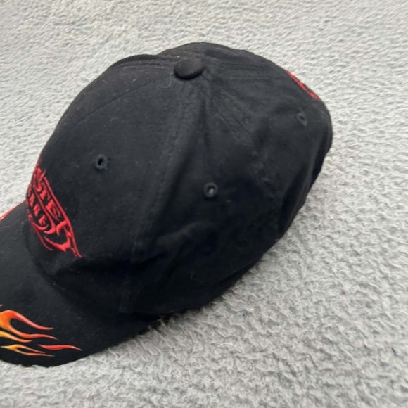 Monster Garage Hat Cap Mens One Size Strapback Flames Skull - Picture 4 of 10